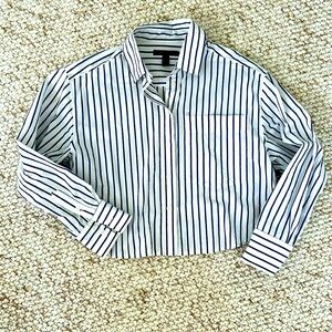 Banana Republic cropped button down
